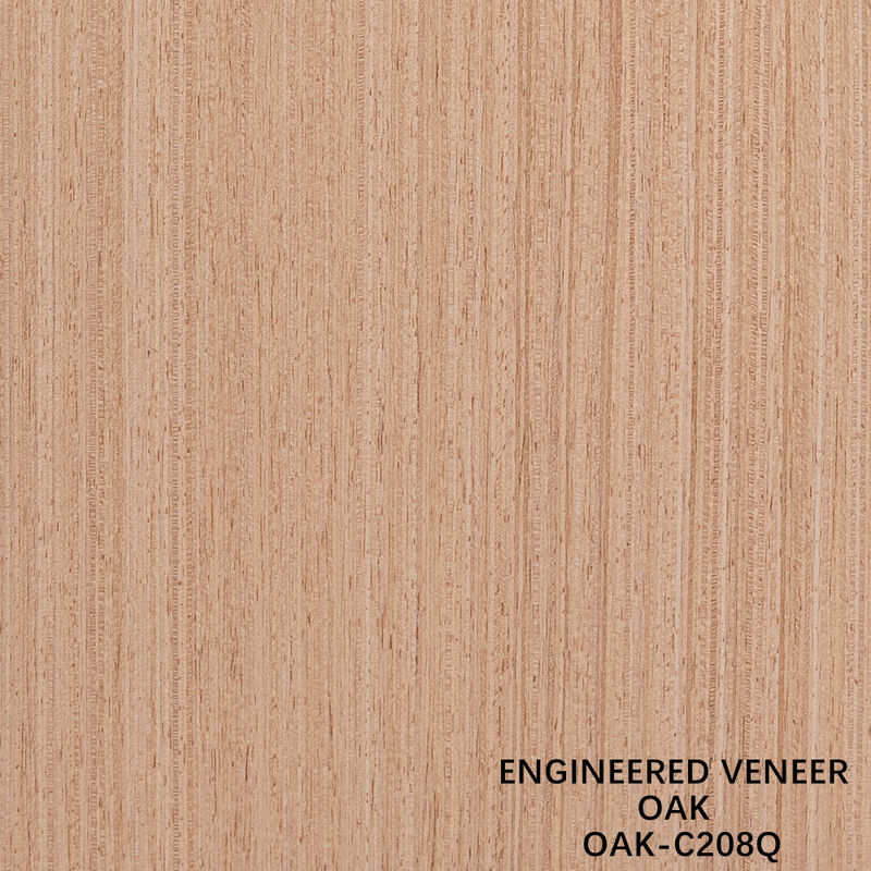 Amerikan Meşe Mühendisliği Ahşap Veneer Çeyreği Kesim 0.5mm Kalınlığı Kapı ve Dolabı Yüzü OAK-208Q / 373S / 1092S / 1103S / 1188C