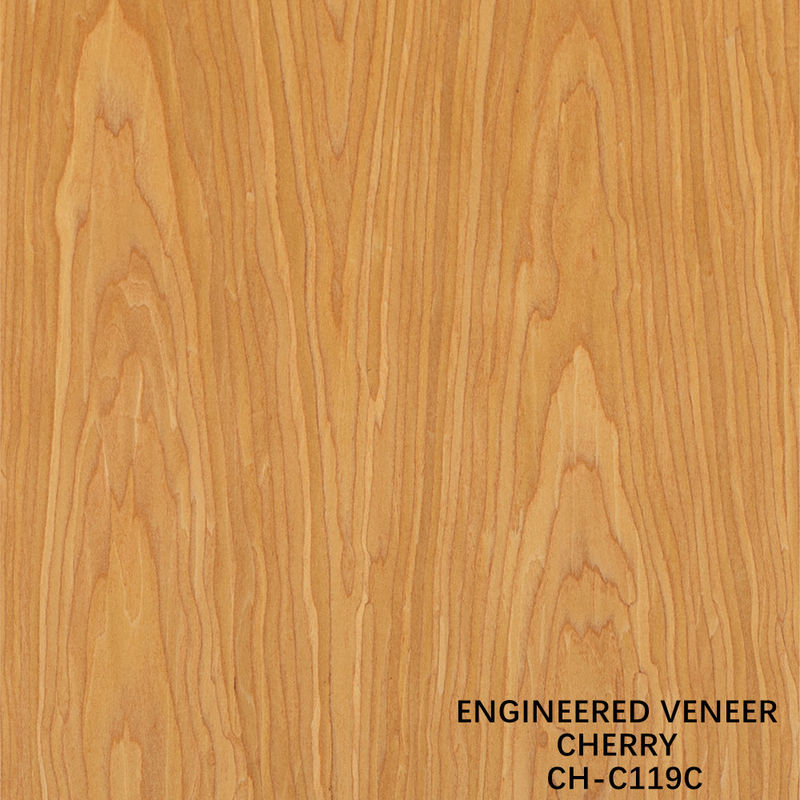 Ev Ahşap Finer Of Fancy Crown Grain American Cherry 2850mm Uzunluk İç Kapılar için Çin Üretici