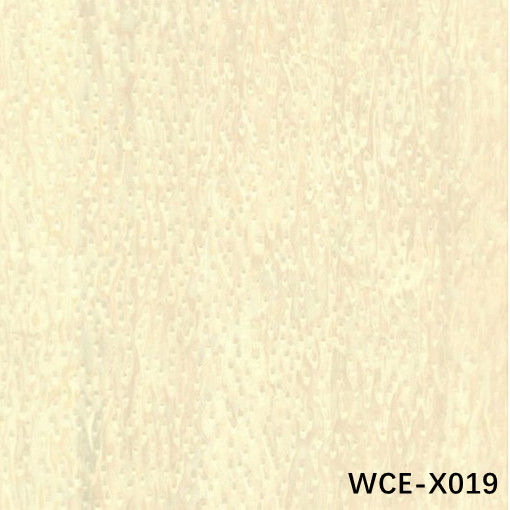 Beyaz kedi gözü WCE-X019 Düzensiz doku motorlu ahşap kaplama 0.15-0.55mm Araç içi için