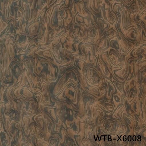 Yeniden Yapılmış Ahşap Finer 2850mm İç Kapılar İçin Ahşap Burl Uzatılmış Boyutu WTB-X6008