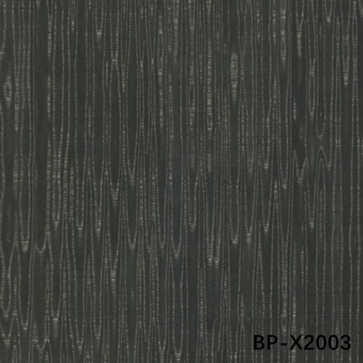 Fancy Black Pearl Wood Veneer BP-X2003 Yeni Tasarım 3100mm Uzunluk Ahşap Kapı Deri için