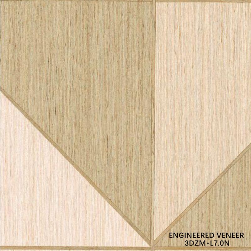 0.5mm 3D Tasarlanmış Kaplama - İç Kapılar İçin FSC Sertifikalı Özel Ahşap Dokulu Kaplama 3DZM-L7.0N