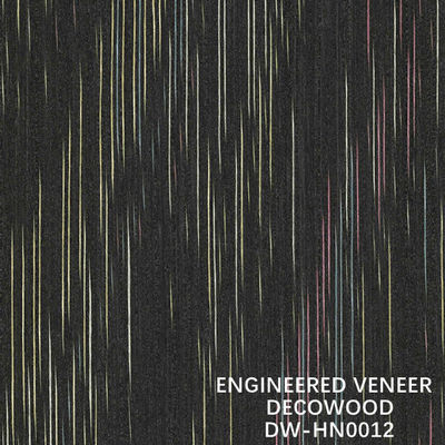Düzensiz Yapısal Decowood Veneer HN0012 Otel Dekorasyonu için 2500*640mm Standart Boyut