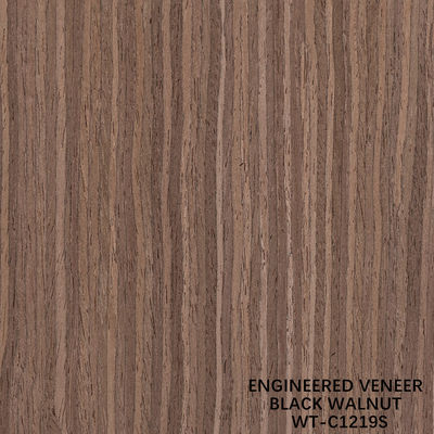 3100mm Uzatılmış Boyut Ceviz Ahşap Finer Çeyreği Kesim Düz Taneler Kapı Deri WT-C1219S/1482S/1595S için