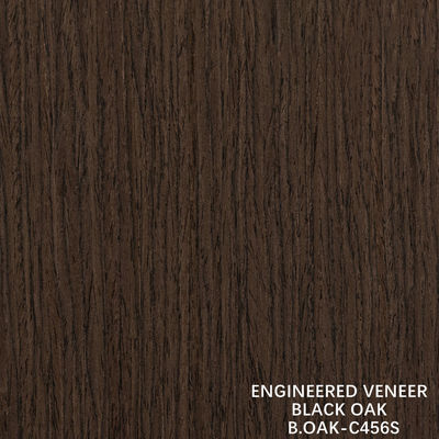 Fantezi Mühendislik Ahşap Kaplama Siyah Meşe Düz Damar Dilim Kesim Birleştirme 1220mm B.OAK-C456S / 617S / 1180S / 1222S