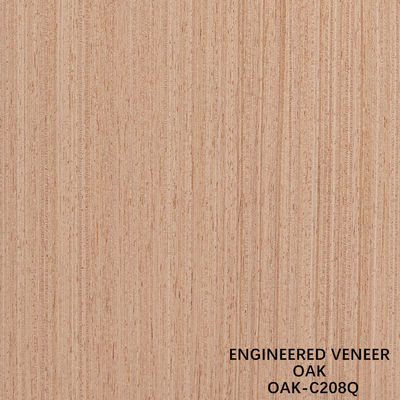 Amerikan Meşe Mühendisliği Ahşap Veneer Çeyreği Kesim 0.5mm Kalınlığı Kapı ve Dolabı Yüzü OAK-208Q / 373S / 1092S / 1103S / 1188C