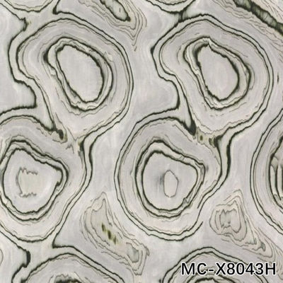Duvar paneli için yüksek kaliteli özel MC-X8043H Mühendislik Ahşap Veneer Of Muscovite Ring Grain