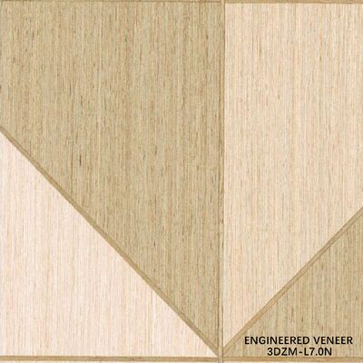 0.5mm 3D Tasarlanmış Kaplama - İç Kapılar İçin FSC Sertifikalı Özel Ahşap Dokulu Kaplama 3DZM-L7.0N